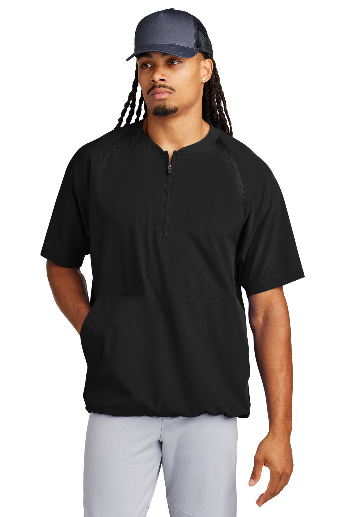 Tek-®--Repeat-1/2-Zip-Short-Sleeve-Jacket-JST489-1