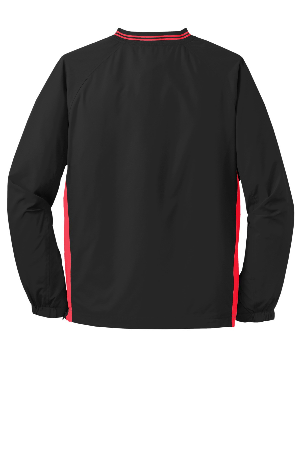 Sport-Tek-®--Tipped-V-Neck-Raglan-Wind-Shirt.-JST62-31