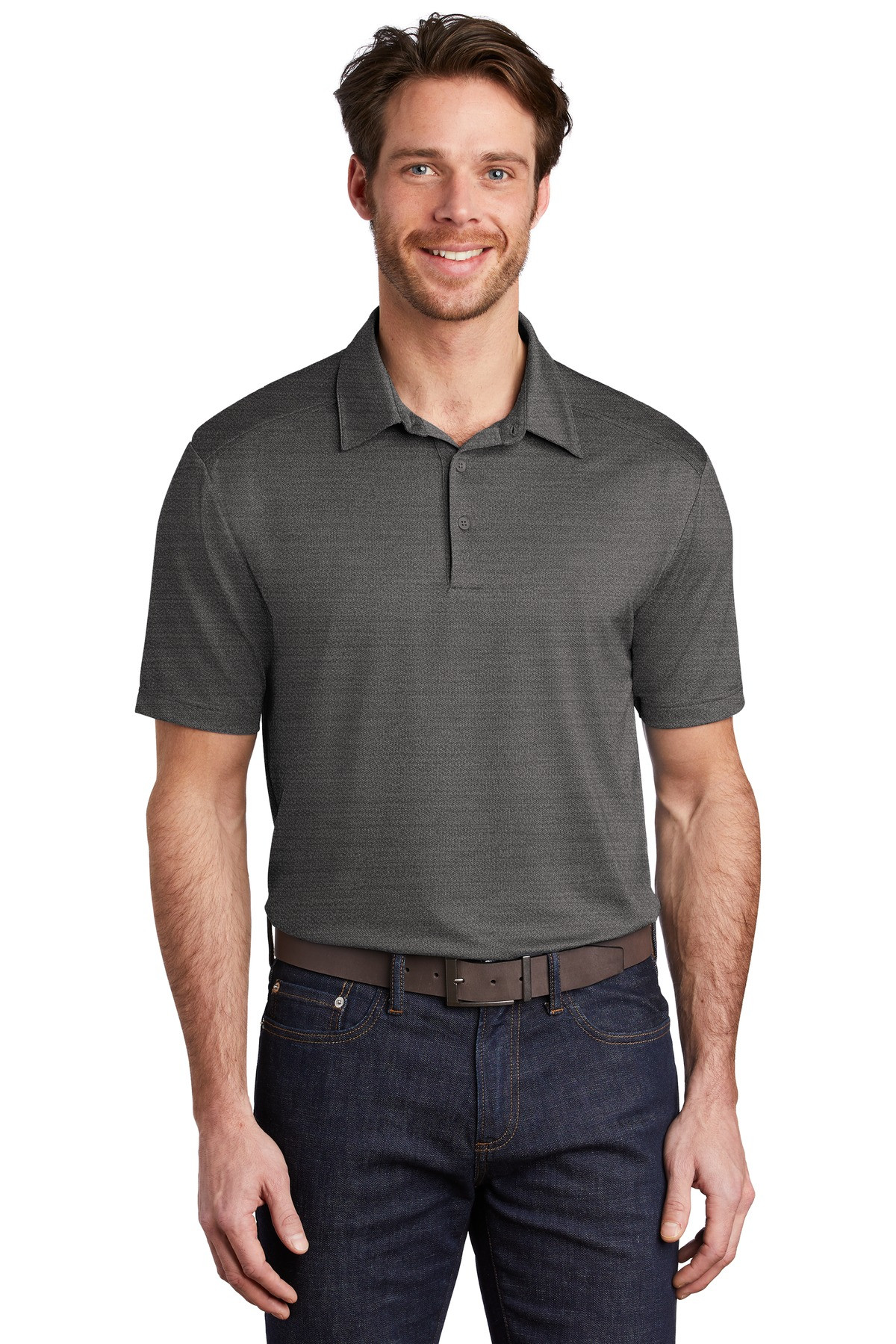Port-Authority--®--Stretch-Heather-Polo-K583-1