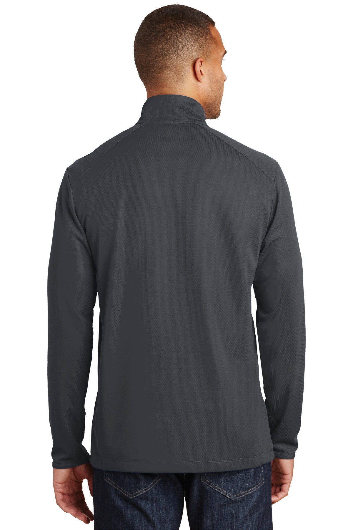 Port-Authority-®--Pinpoint-Mesh-1/2-Zip.-K806-40