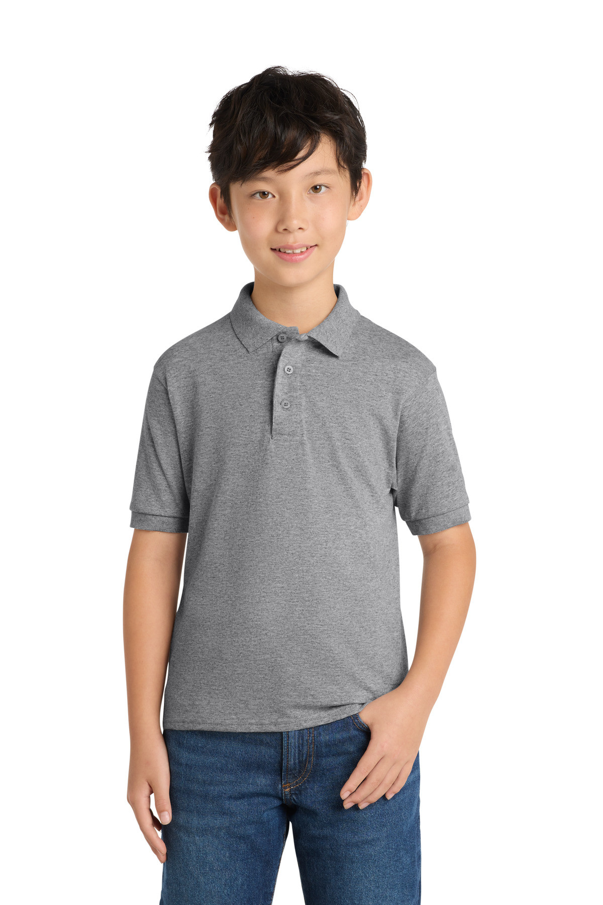 Port-&-Co-™--Youth-Core-Blend-Jersey-Knit-Polo.-KP55Y-13