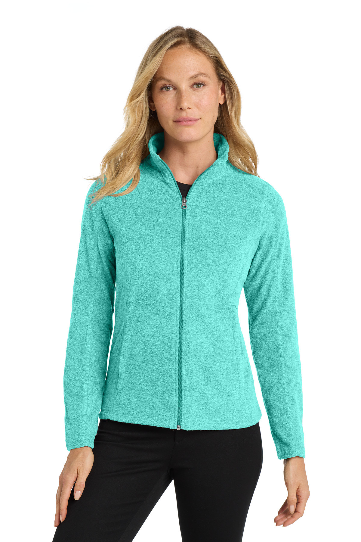 Port-Authority-®--Women's-Heather-Microfleece-Full-Zip-Jacket.-L235-8