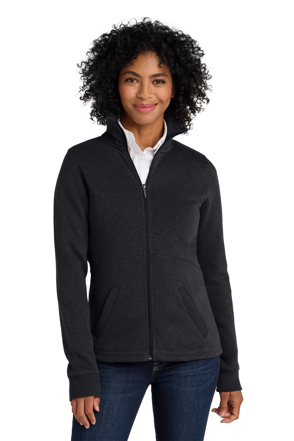 Port-Authority-®--Women's-Slub-Fleece-Full-Zip-Jacket.-L293-27
