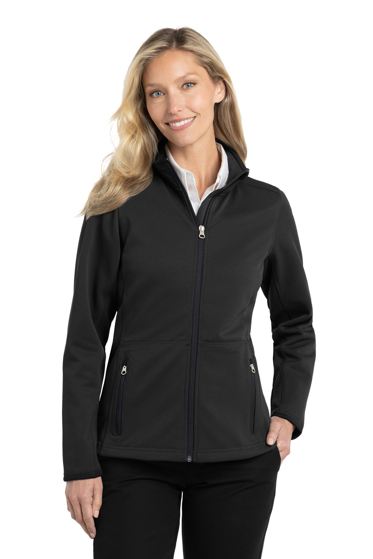 Port-Authority-®--Women's-Pique-Fleece-Jacket.-L222-1