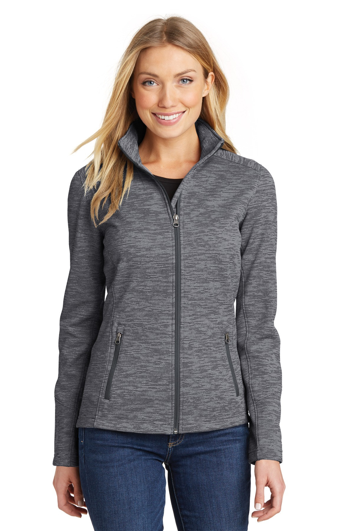 Port-Authority-®--Women's-Digi-Stripe-Fleece-Jacket.-L231-35