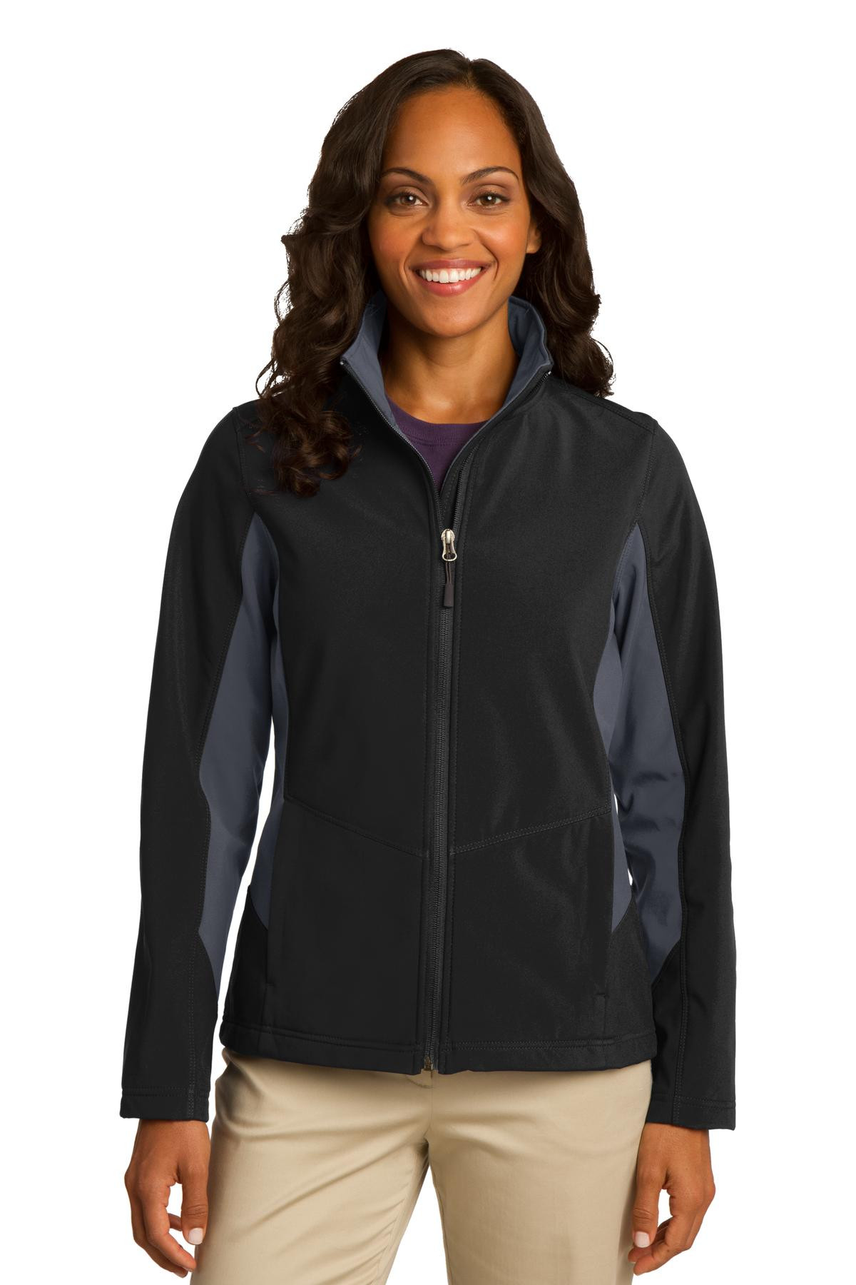 Port-Authority-®--Women's-Core-Colorblock-Soft-Shell-Jacket.-L318-1