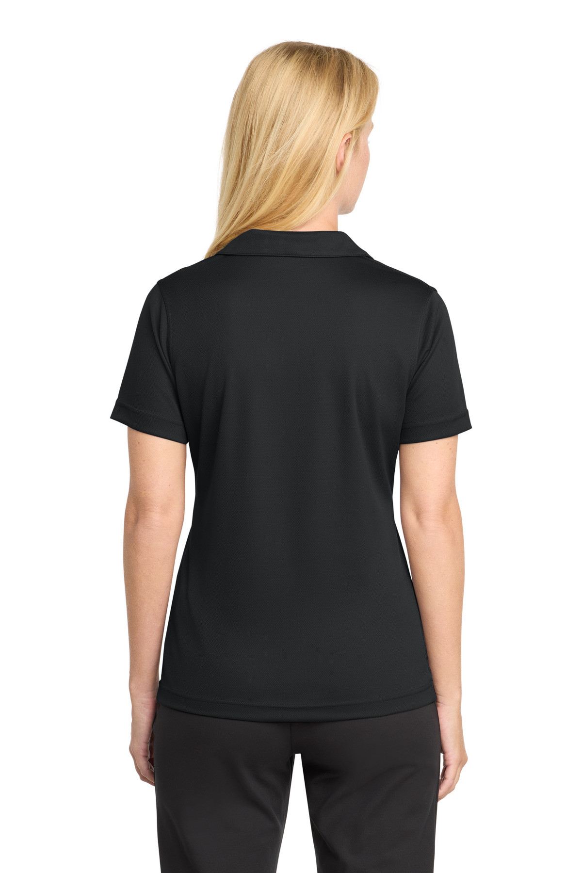Sport-Tek-®--Women's-Dri-Mesh-®--V-Neck-Polo.--L469-2