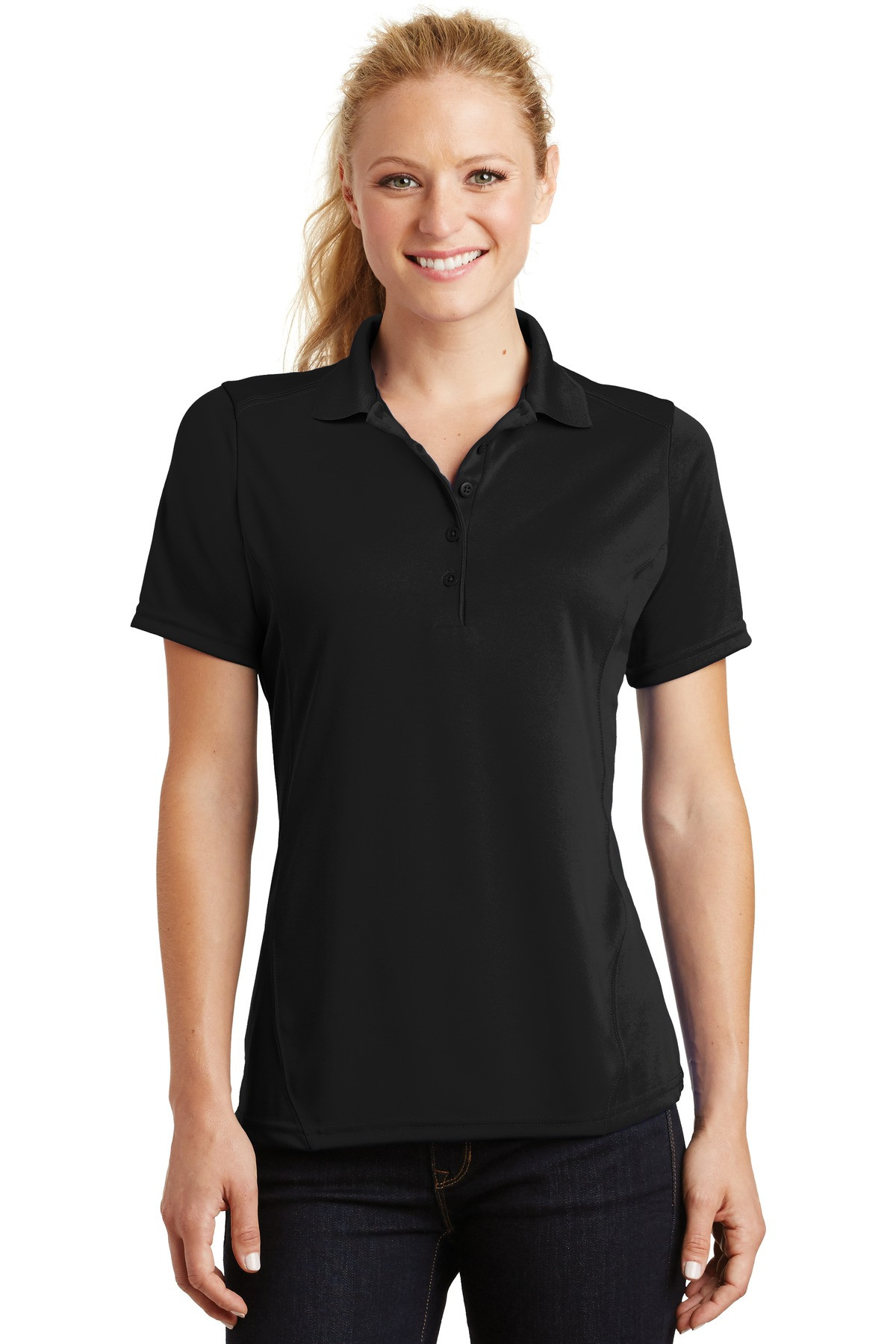 Tek-®--Women's-Dry-Zone-®--Raglan-Accent-Polo.-L475-1