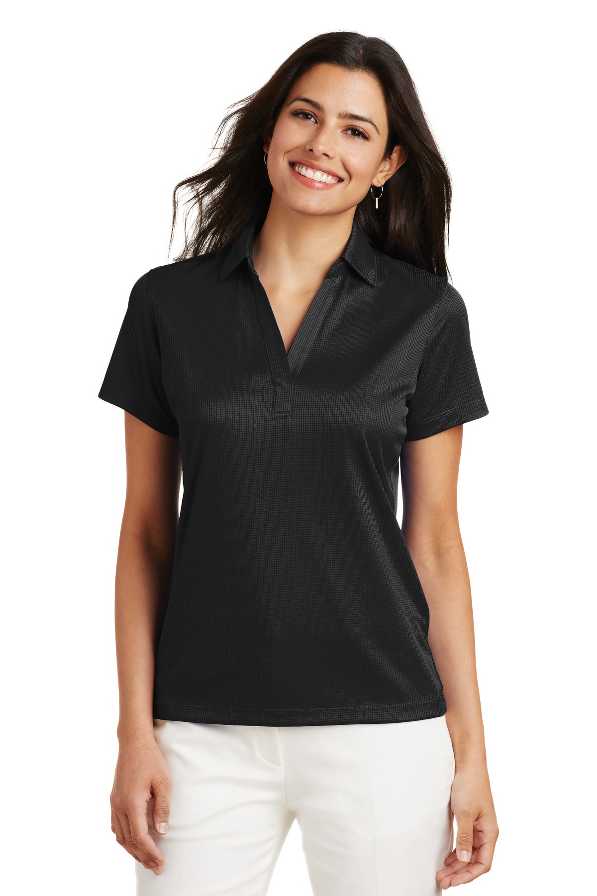 Port-Authority-®--Women's-Performance-Fine-Jacquard-Polo.-L528-1