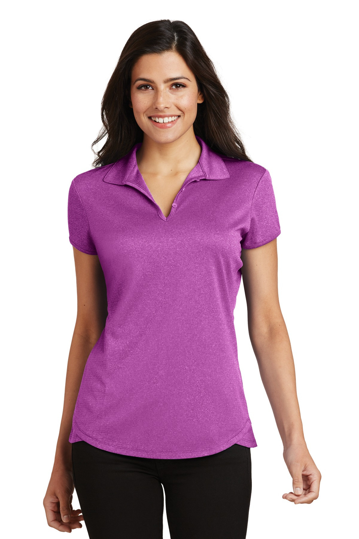 Port-Authority-®--Women's-Trace-Heather-Polo.-L576-11