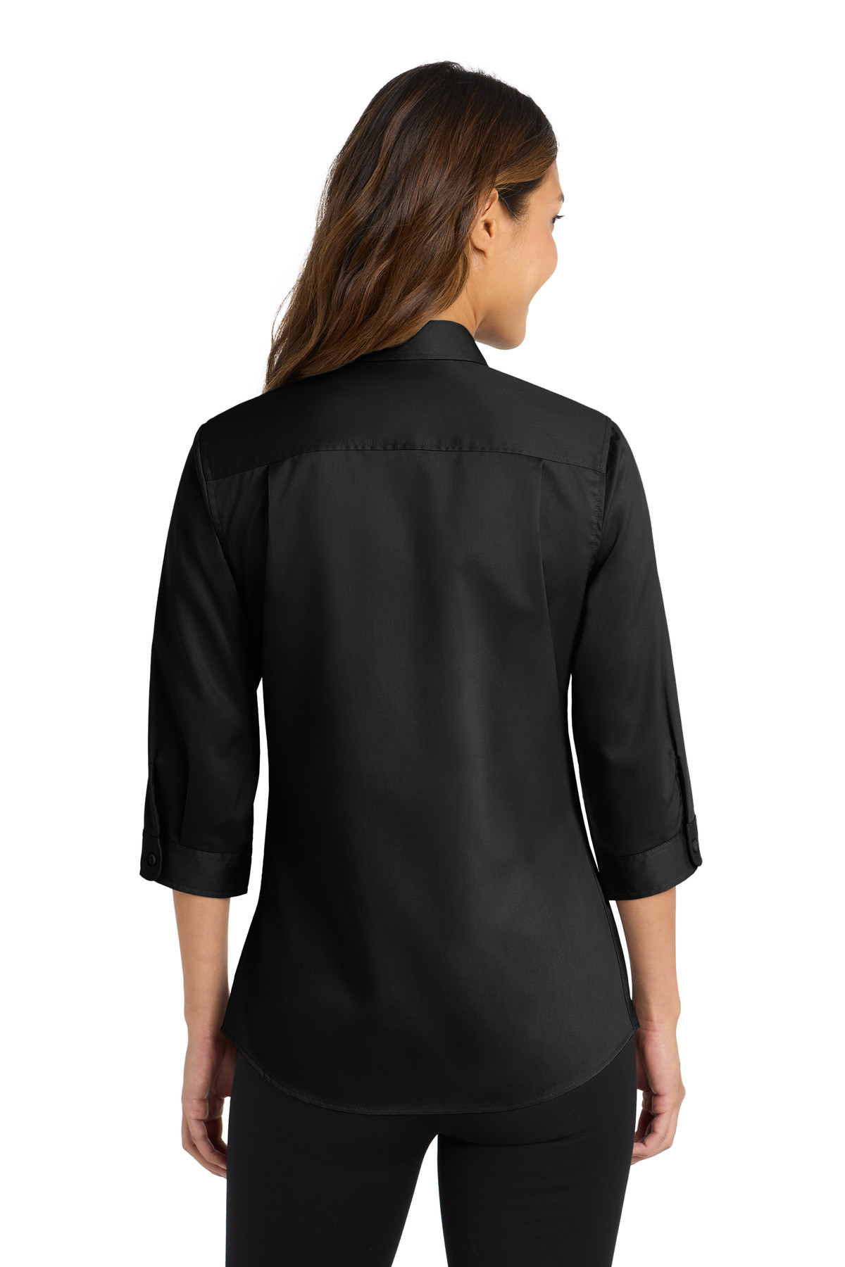 Port-Authority-®--Women's-3/4-Sleeve-SuperPro-™--Twill-Shirt.-L665-7