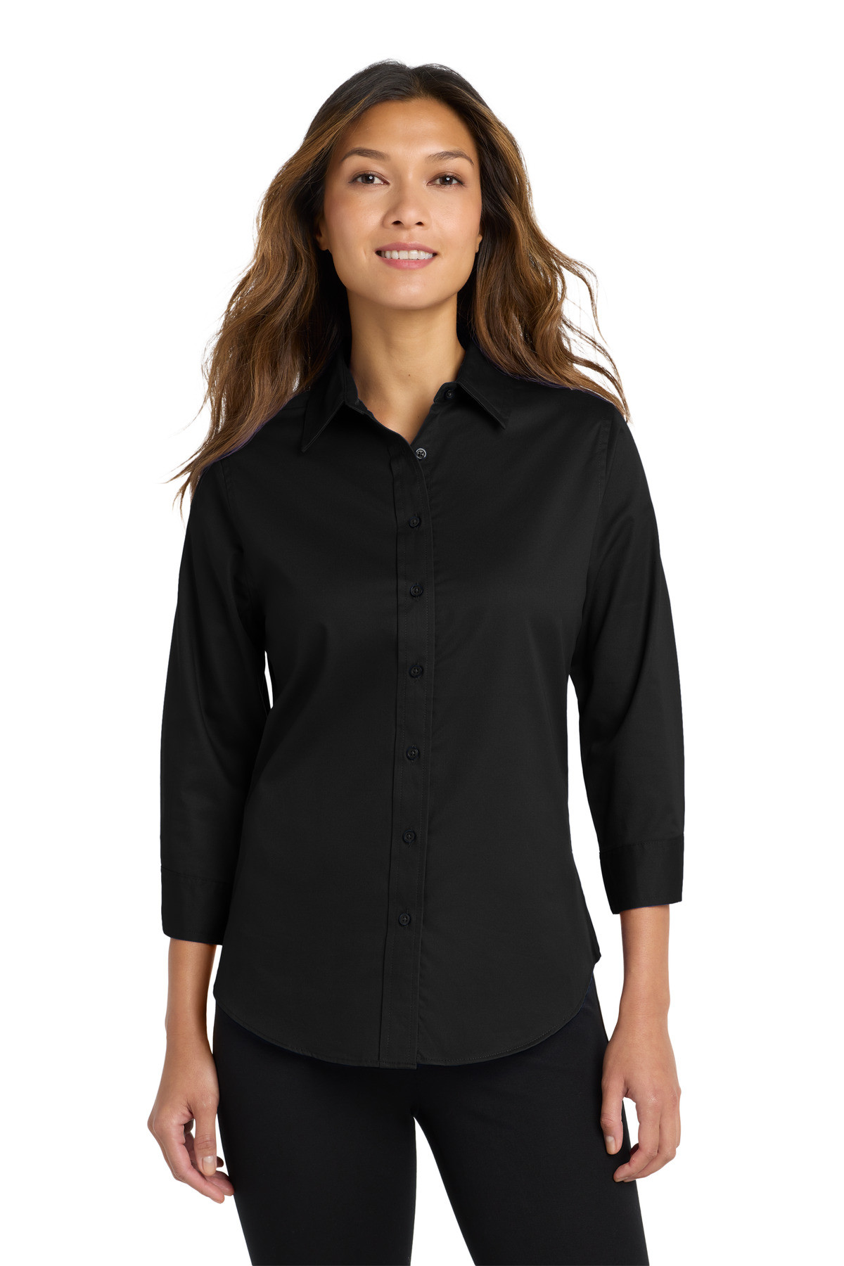Port-Authority-®--Women's-3/4-Sleeve-Easy-Care-Shirt.-L612-23