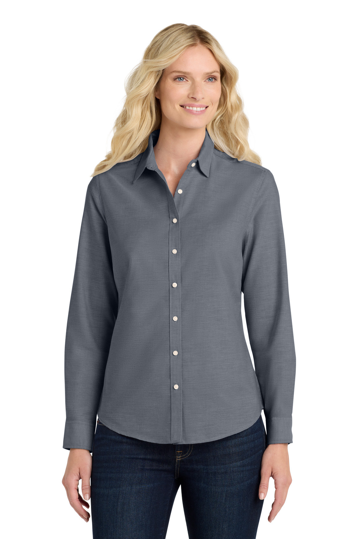 Port-Authority-®--Women's-SuperPro-™--Oxford-Shirt.-L658-40