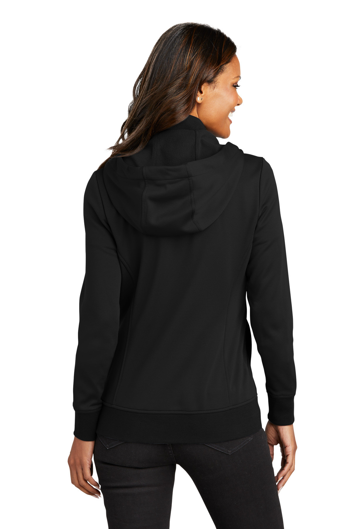 Port-Authority-®--Women's-Smooth-Fleece-Hooded-Jacket-L814-6
