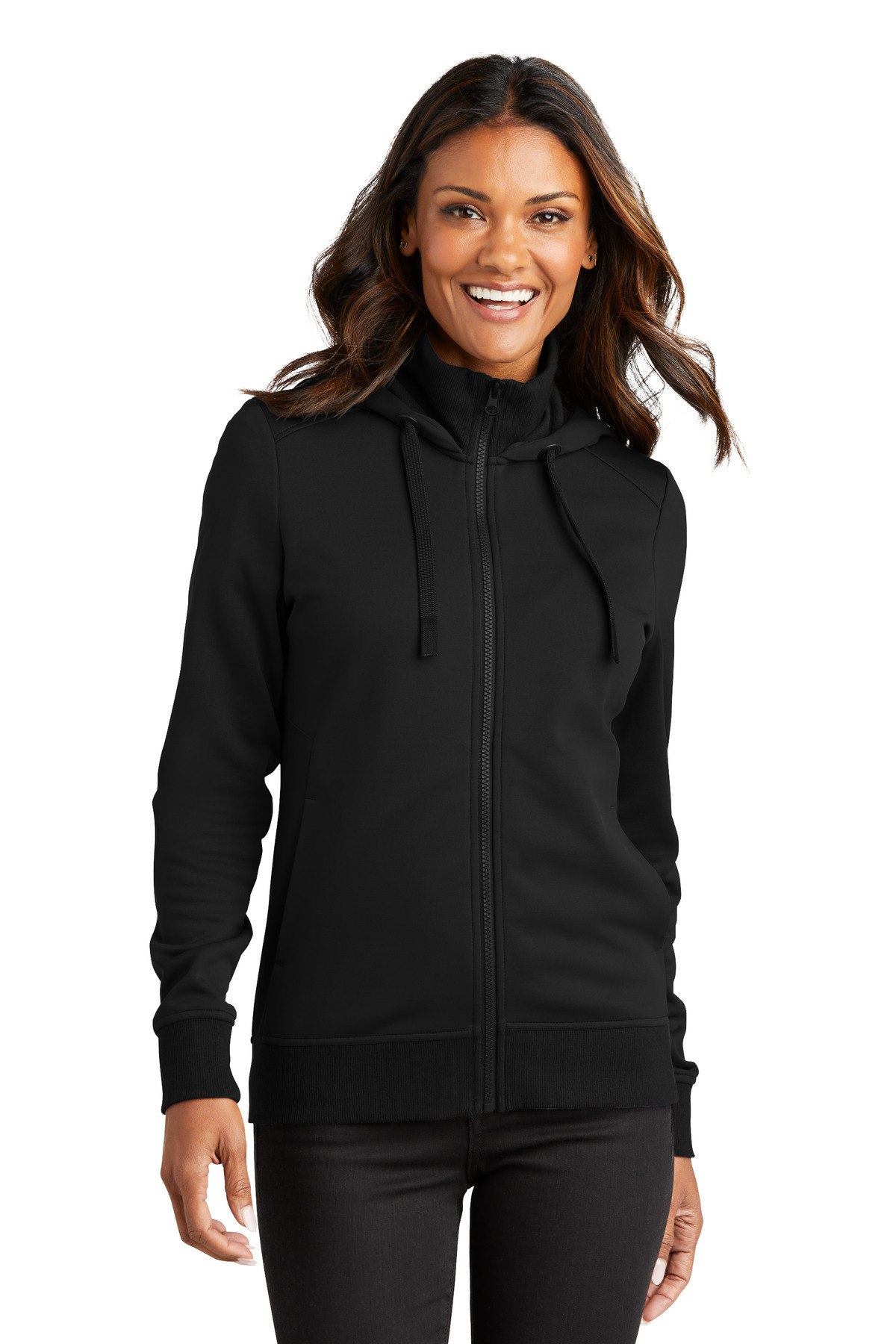Port-Authority-®--Women's-Smooth-Fleece-Hooded-Jacket-L814-50
