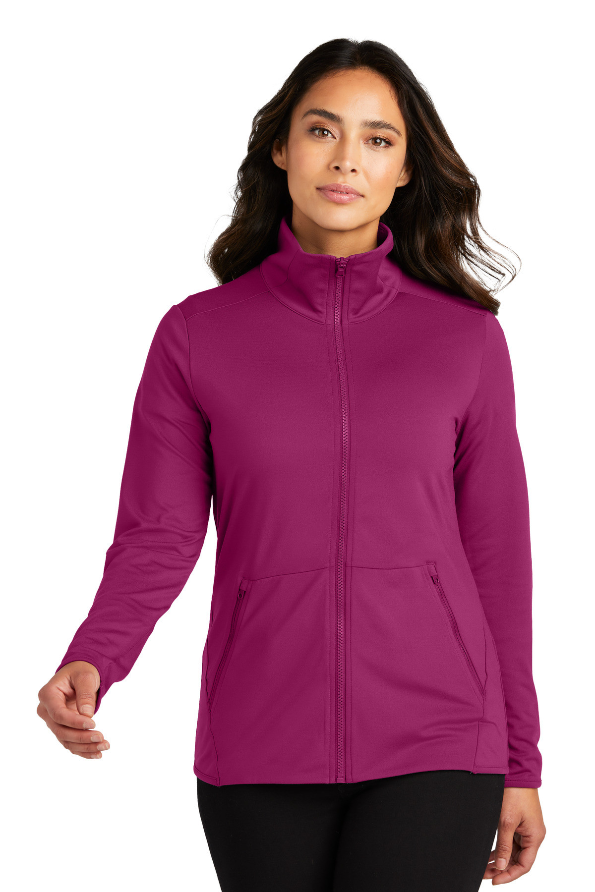 Port-Authority-®--Women's-Accord-Stretch-Fleece-Full-Zip-LK595-2