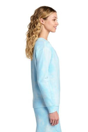 Port & Co ™  Women's Beach Wash ®  Cloud Tie-Dye V-Neck Sweatshirt LPC140V