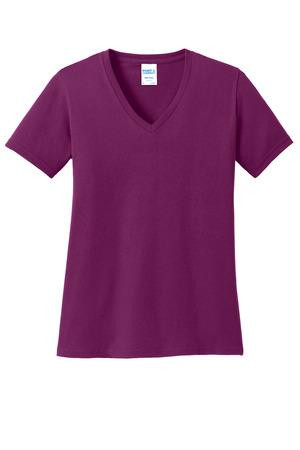 Port & Co ™  Women's Core Cotton V-Neck Tee. LPC54V