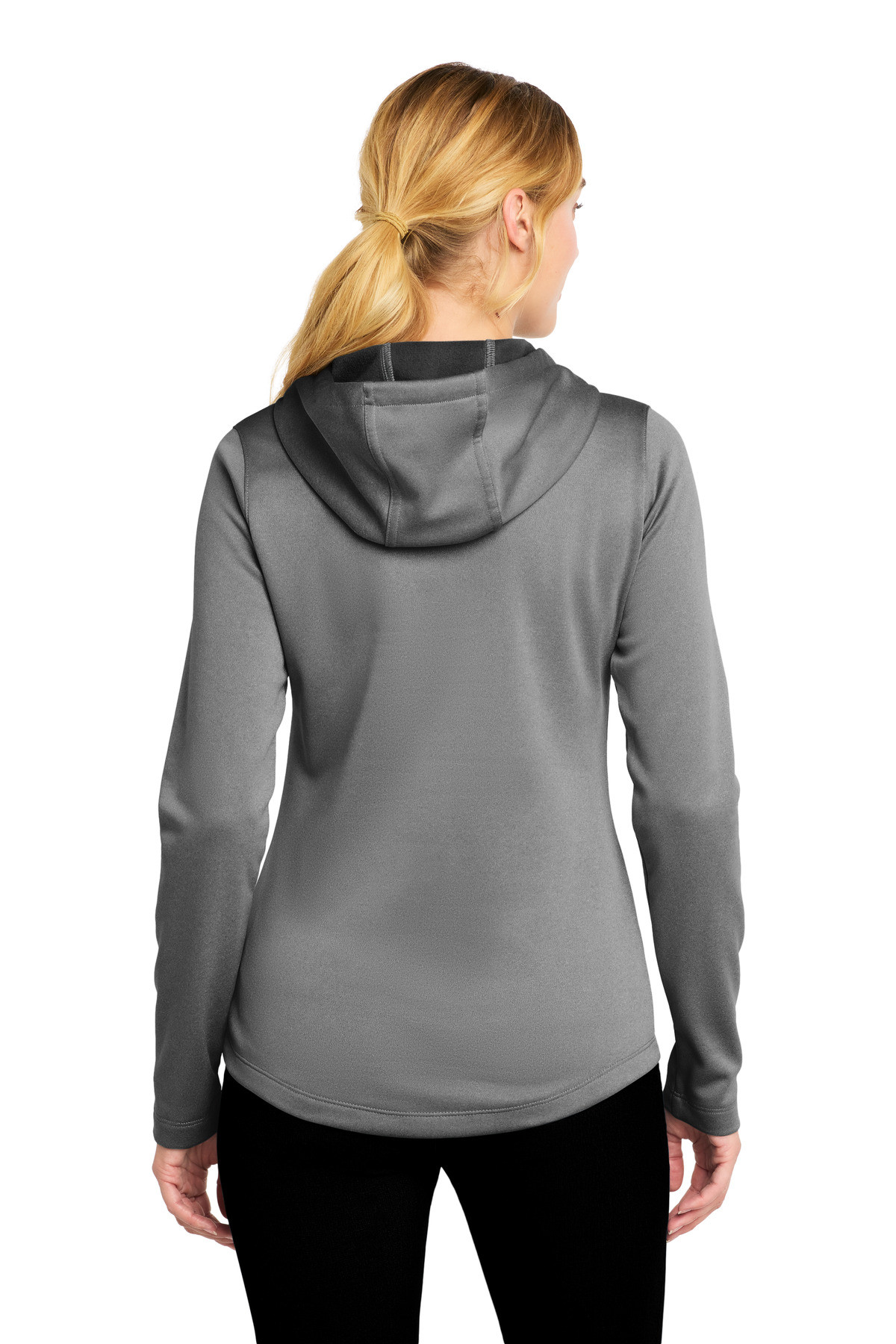Sport-Tek--®--Women's-PosiCharge--®--Sport-Wick--®--Heather-Fleece-Hooded-Pullover.-LST264-20