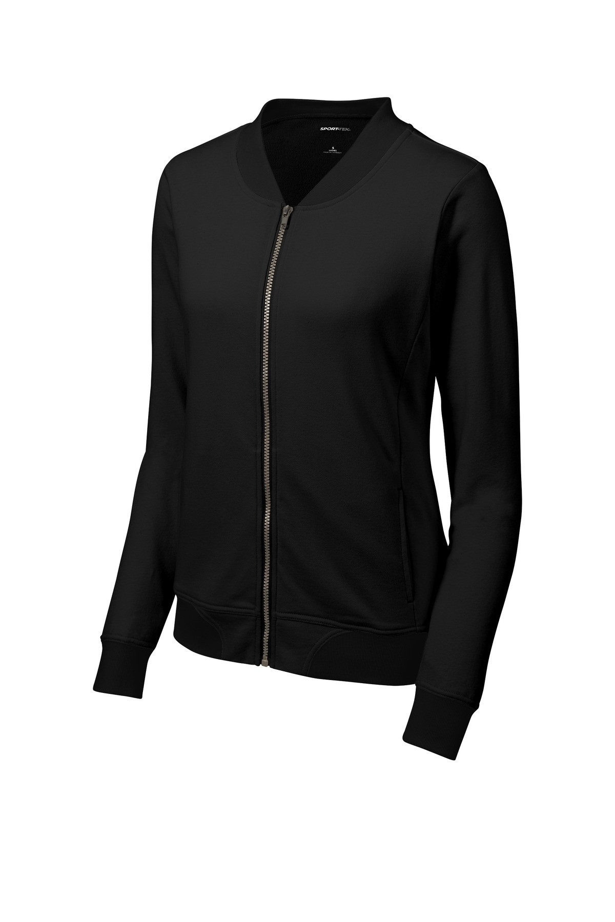 Tek--®--Women's-Lightweight-French-Terry-Bomber-LST274-3