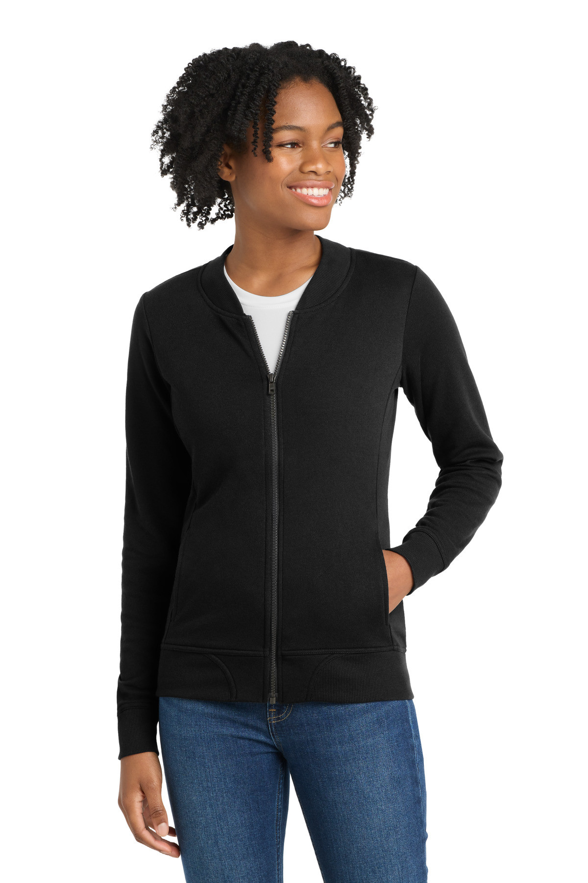 Sport-Tek--®--Women's-Lightweight-French-Terry-Bomber-LST274-40