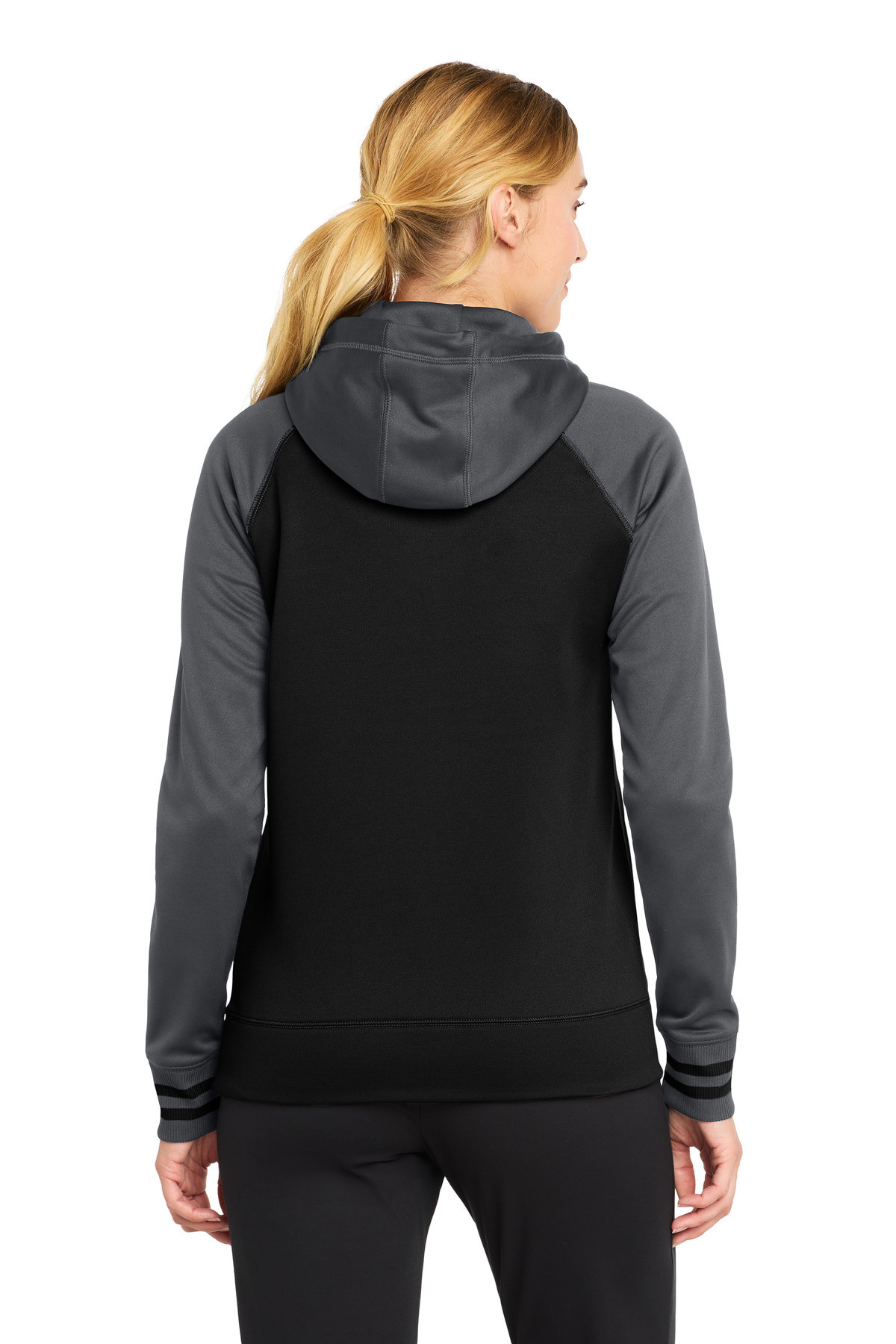 Sport-Tek-®--Women's-Sport-Wick-®--Varsity-Fleece-Full-Zip-Hooded-Jacket.-LST236-5