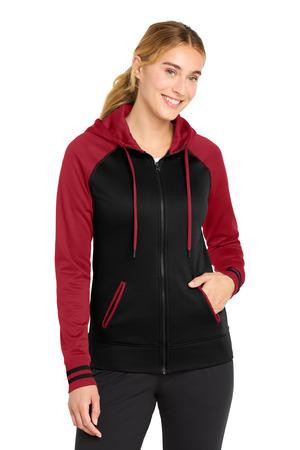 Sport-Tek ®  Women's Sport-Wick ®  Varsity Fleece Full-Zip Hooded Jacket. LST236