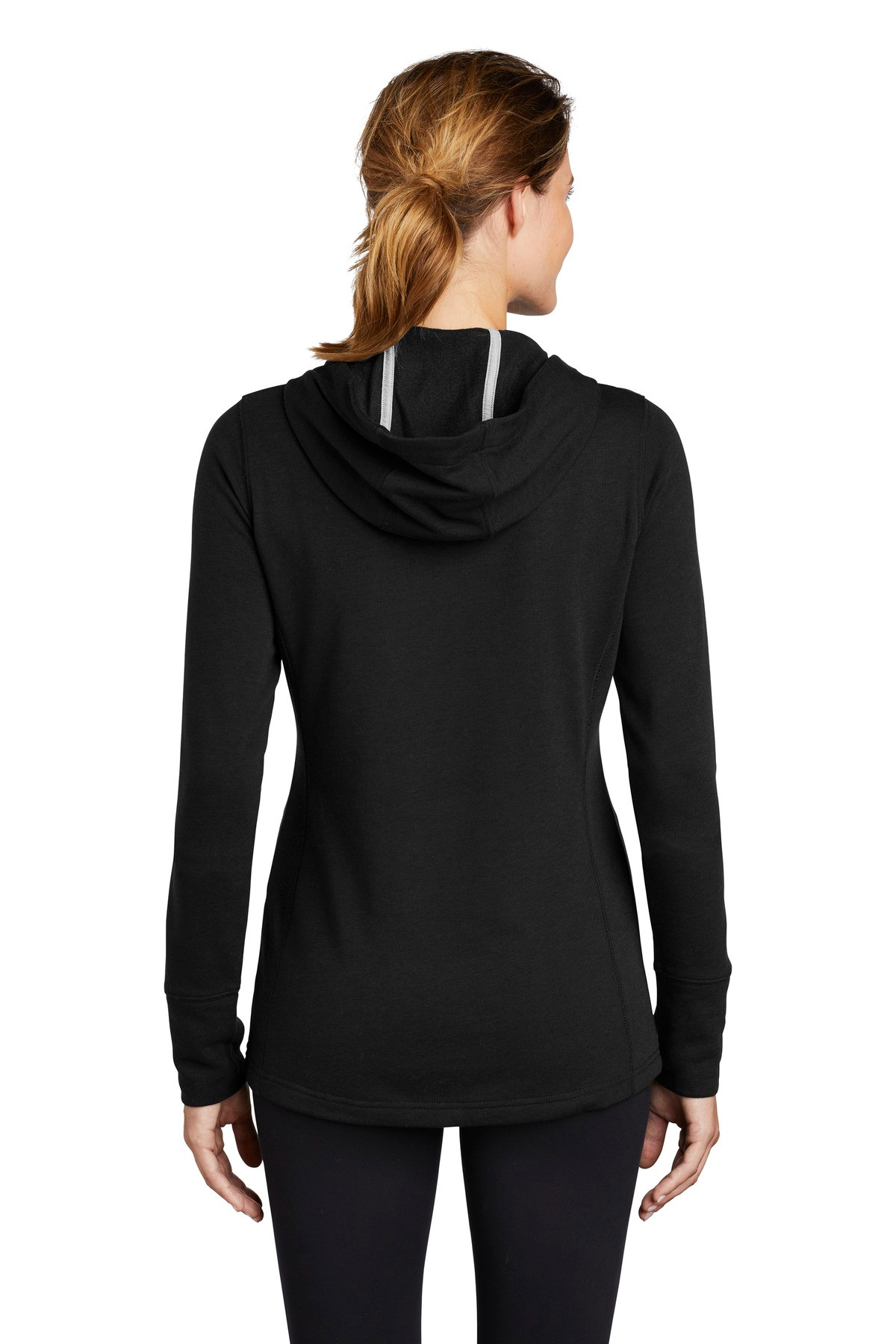 Tek--®--Women's-PosiCharge--®--Tri-Blend-Wicking-Fleece-Hooded-Pullover.-LST296-2