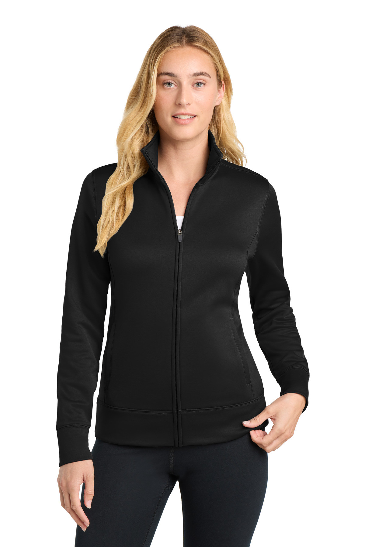 Sport-Tek-®--Women's-Sport-Wick-®--Fleece-Full-Zip-Jacket.--LST241-5