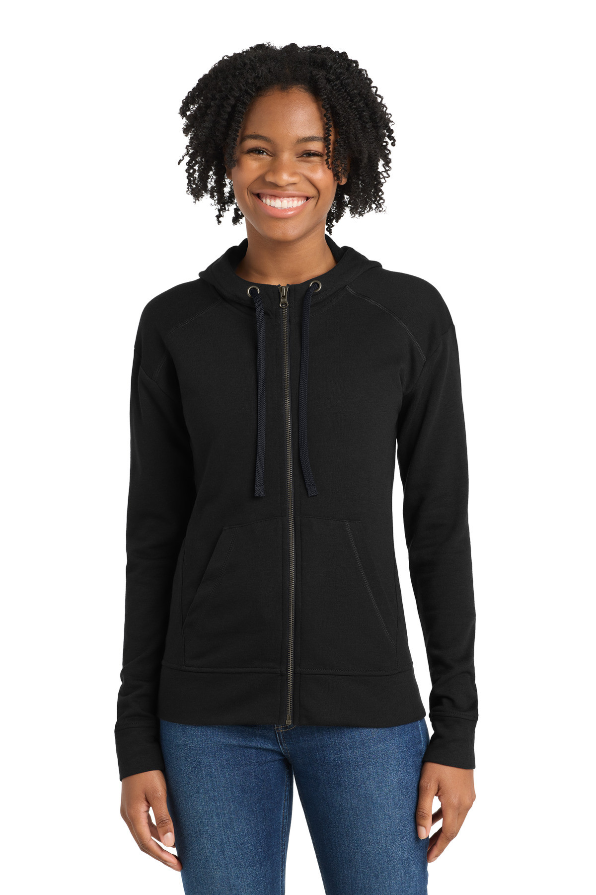 Sport-Tek--®--Women's-PosiCharge--®--Tri-Blend-Wicking-Fleece-Full-Zip-Hooded-Jacket-LST293-42