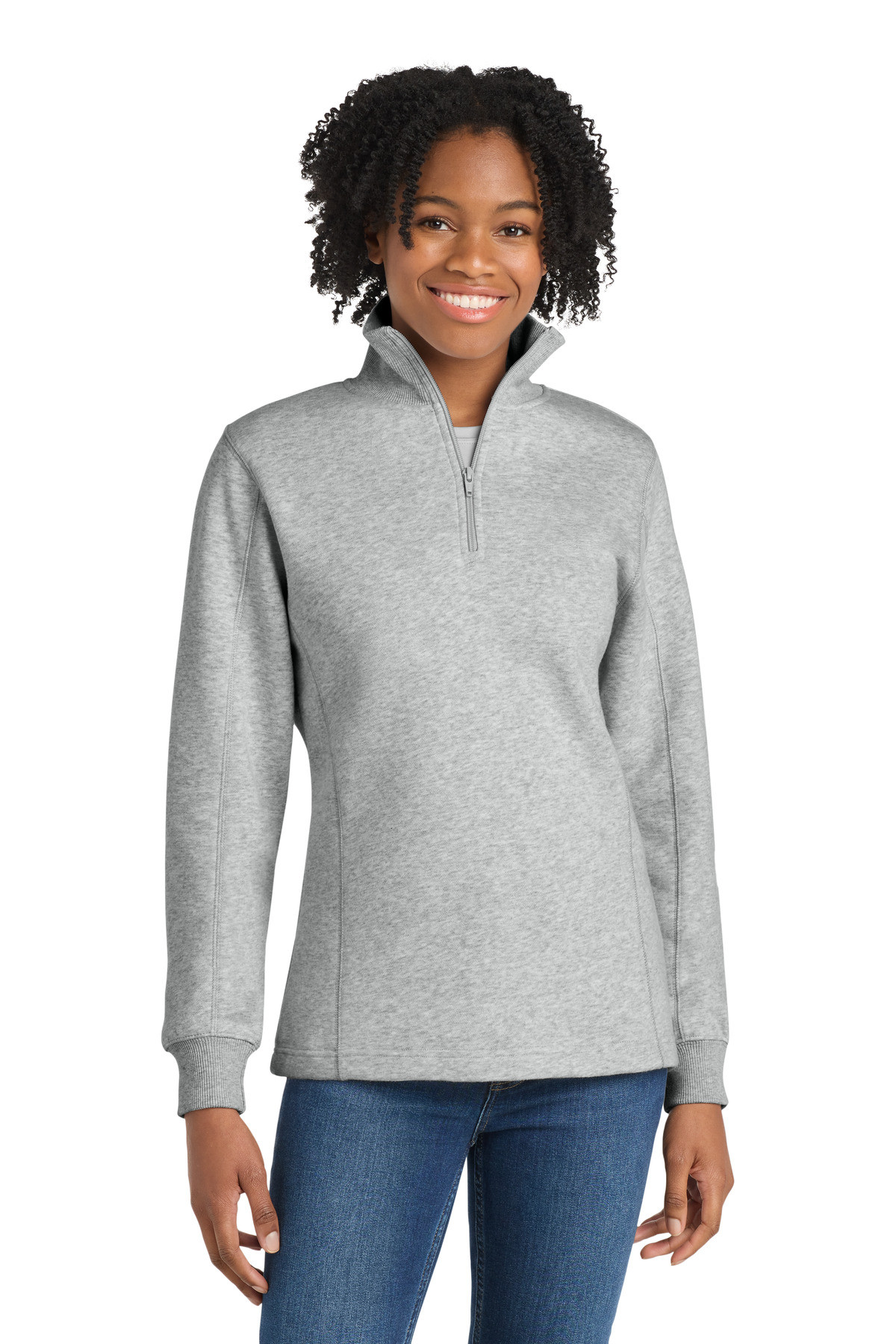 Sport-Tek-®--Women's-1/4-Zip-Sweatshirt.-LST253-1