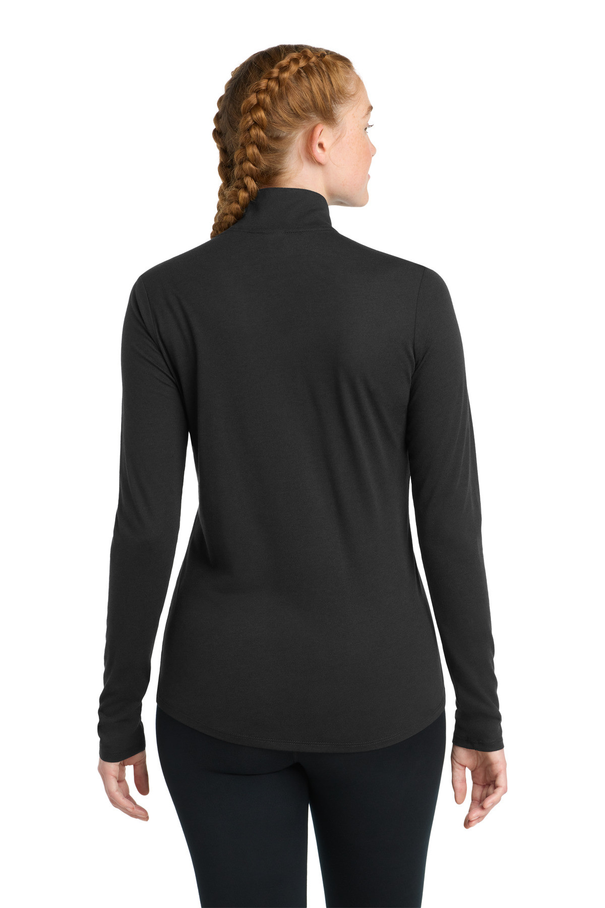 Sport-Tek--®--Women's-PosiCharge--®--Tri-Blend-Wicking-1/4-Zip-Pullover.-LST407-37