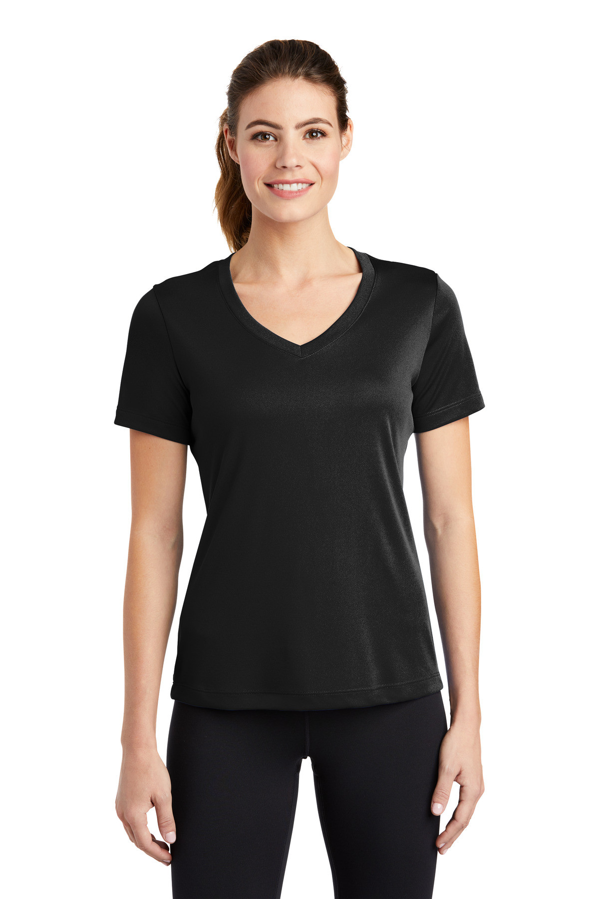 Tek-®--Women's-PosiCharge-®--Competitor-V-Neck-Tee.-LST353-1