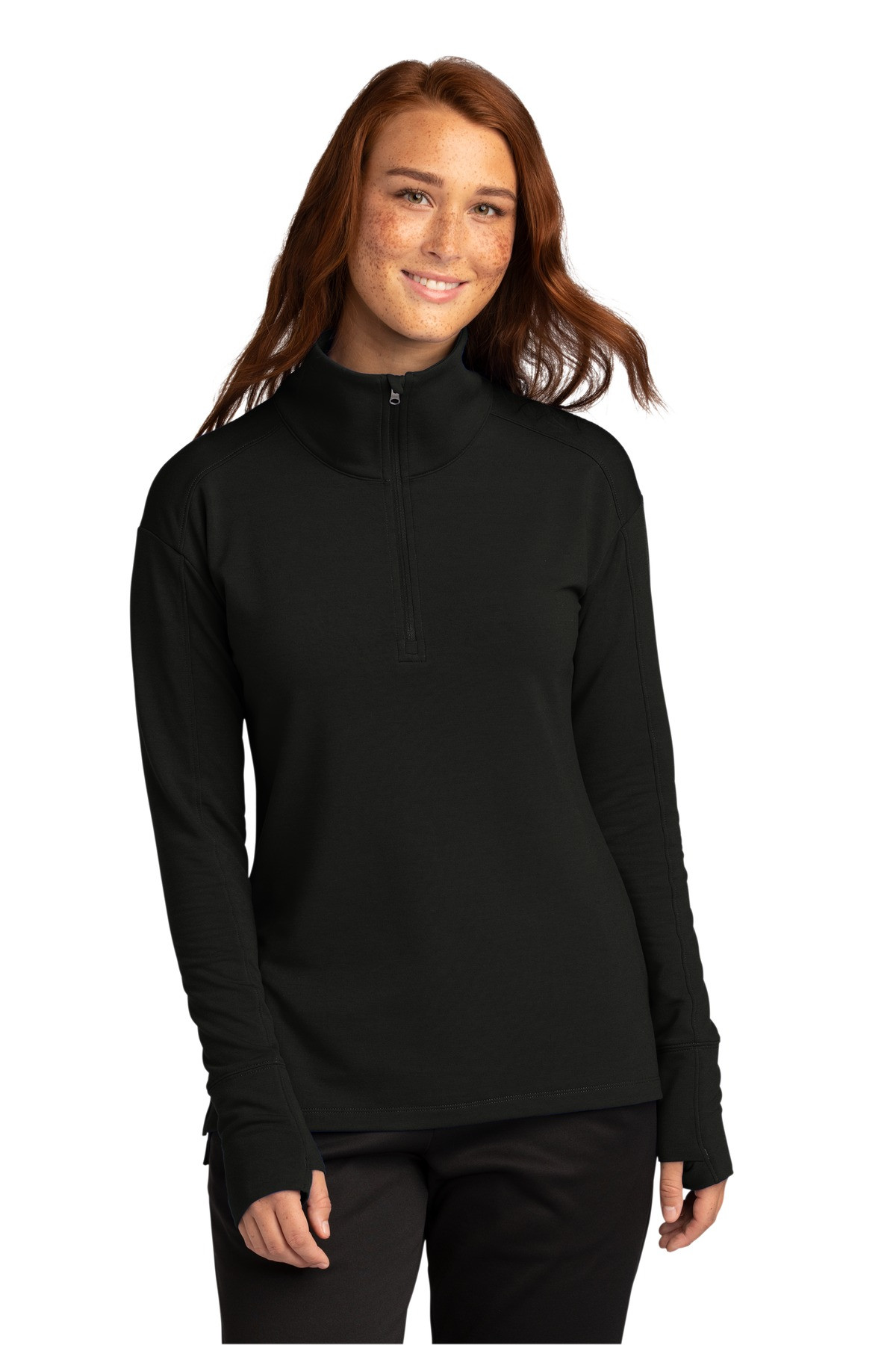 Tek-®--Women's-Sport-Wick-®--Flex-Fleece-1/4-Zip.-LST561-1