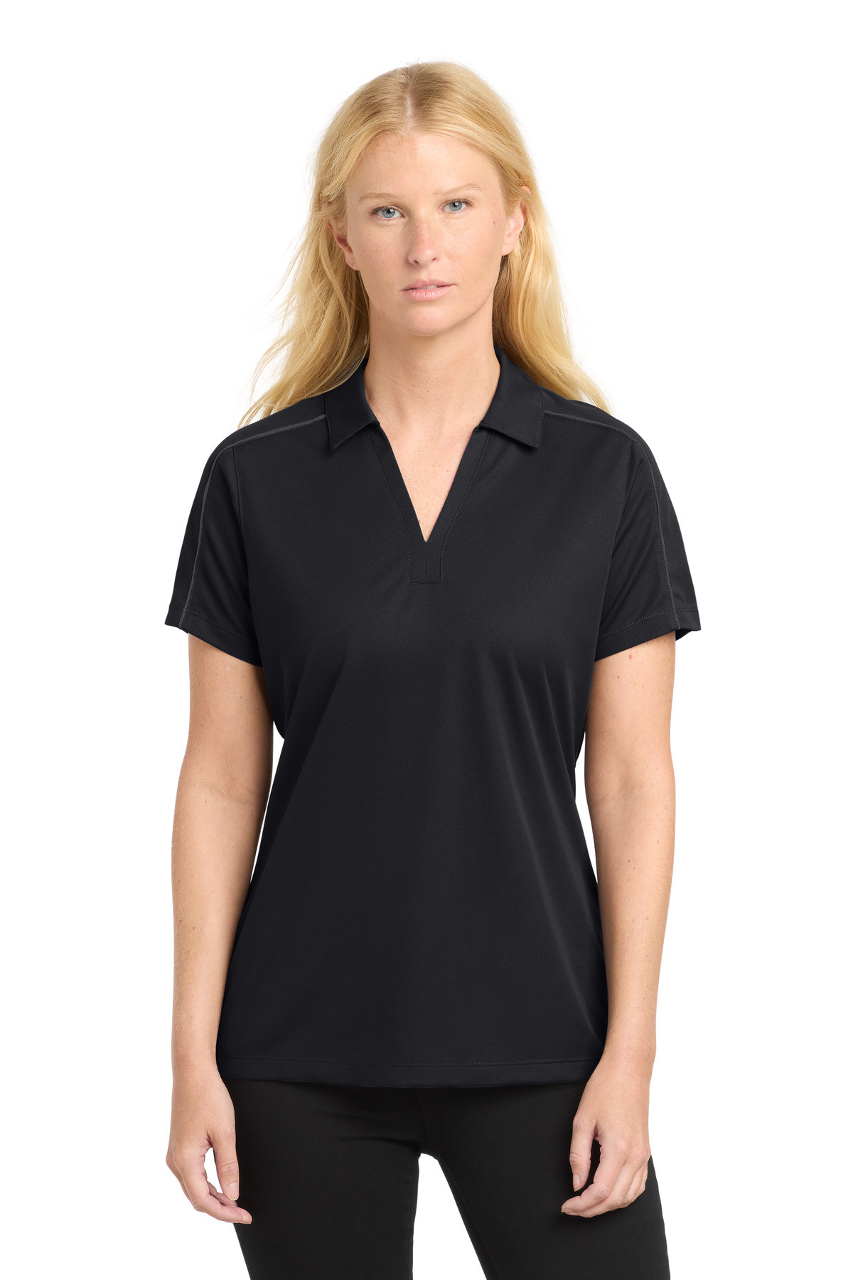 Sport-Tek-®--Women's-Micropique-Sport-Wick-®--Piped-Polo.-LST653-5