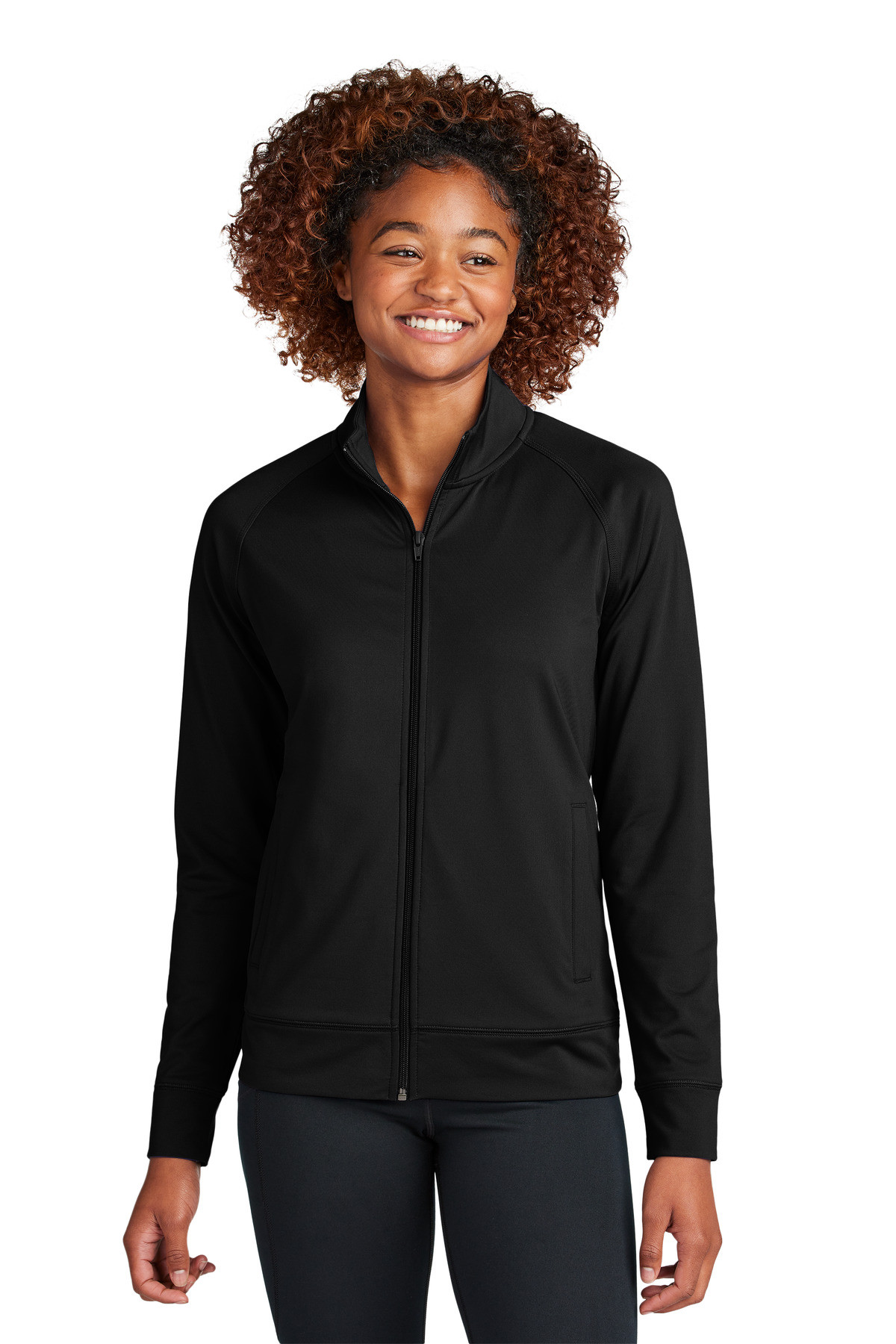 Tek-®--Women's-Sport-Wick-®--Stretch-Full-Zip-Cadet-Jacket-LST857-1