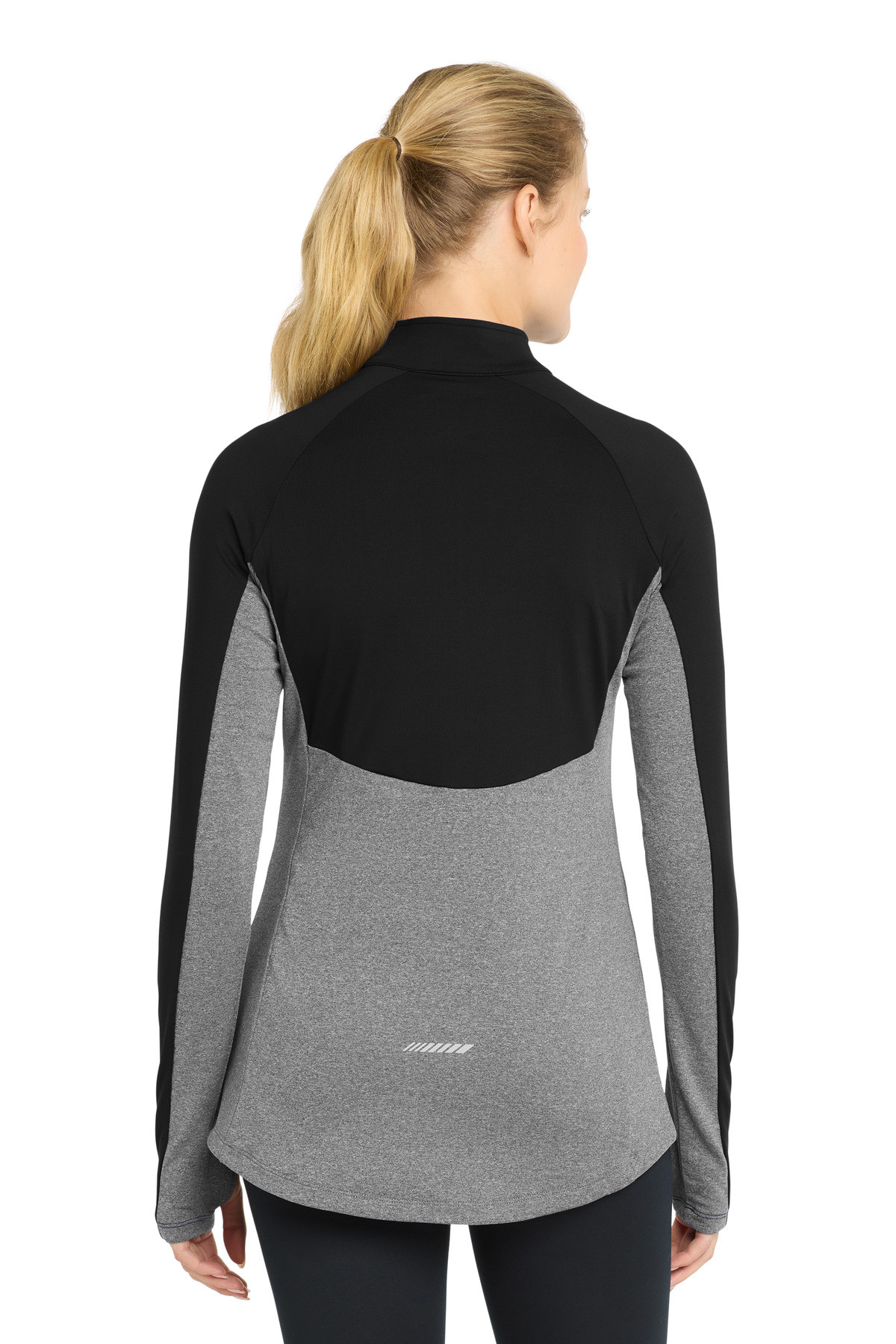 Sport-Tek-®--Women's-Sport-Wick-®--Stretch-Contrast-1/4-Zip-Pullover.-LST854-33