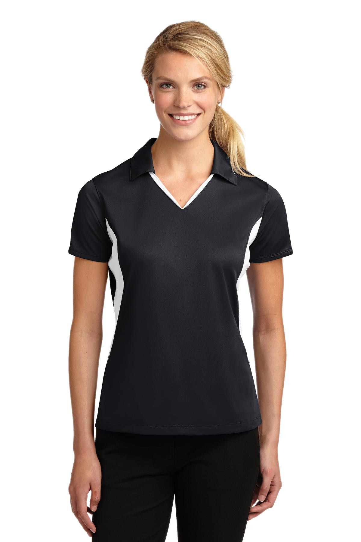 Tek-®--Women's-Side-Blocked-Micropique-Sport-Wick-®--Polo.-LST655-1