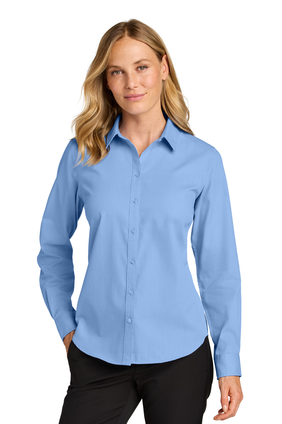 Port-Authority-®--Women's-Long-Sleeve-Nailhead-Easy-Care-Shirt-LW816-1
