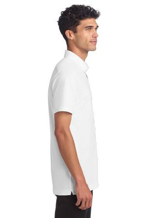 Mercer+Mettle ®  Stretch Pique Full-Button Polo MM1006