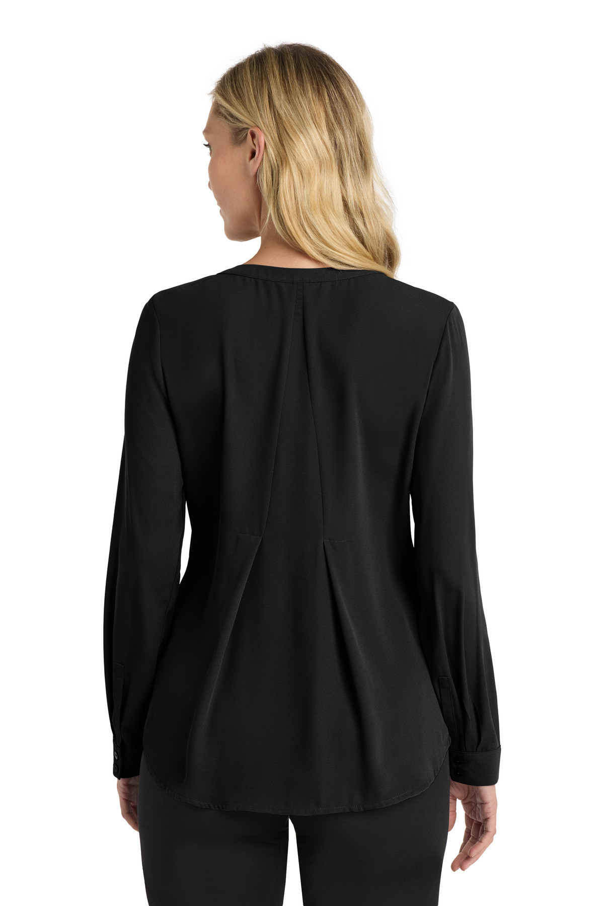 Port-Authority-®--Women's-Long-Sleeve-Button-Front-Blouse.-LW700-10