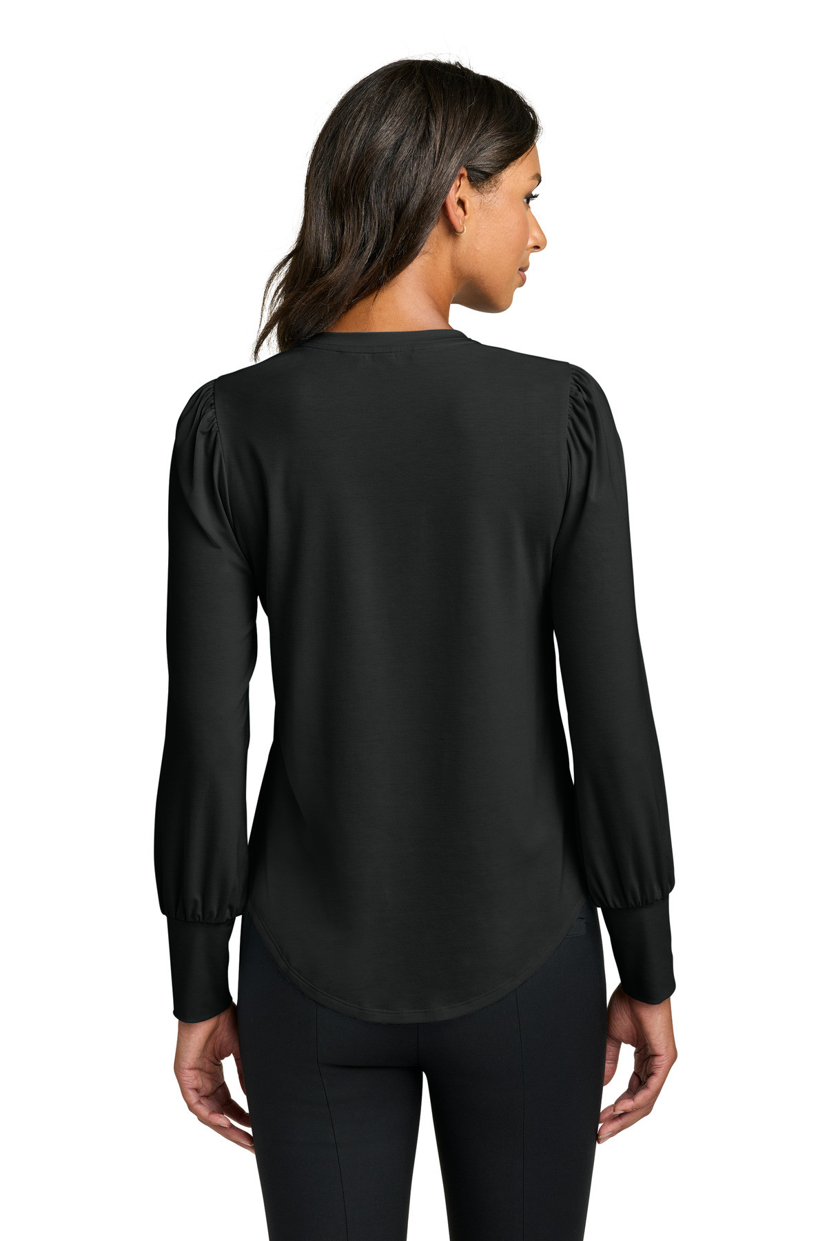 Mercer+Mettle-®--Women's-Stretch-Jersey-Long-Sleeve-Blouson-Top-MM1019-2