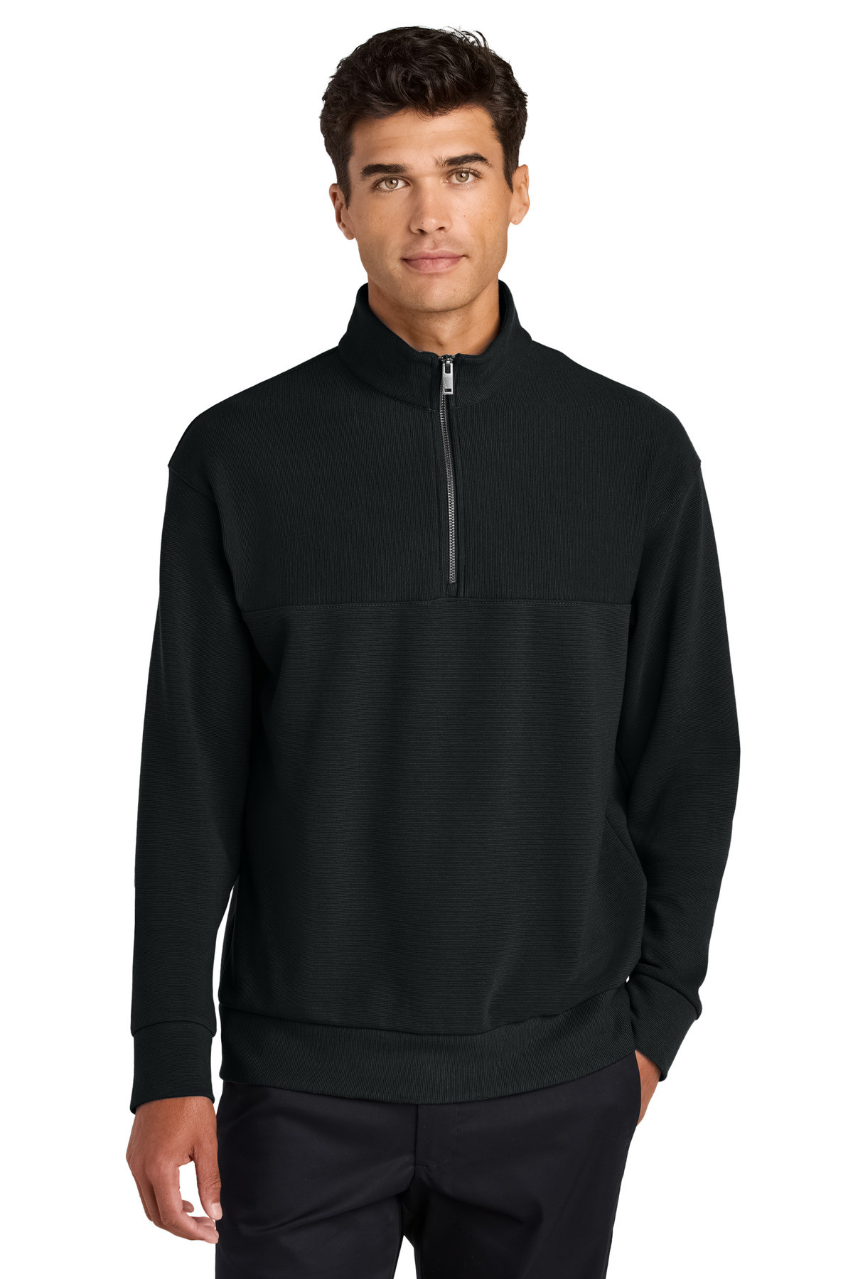 Mercer+Mettle-®--Linear-Texture-1/4-Zip-MM3040-41