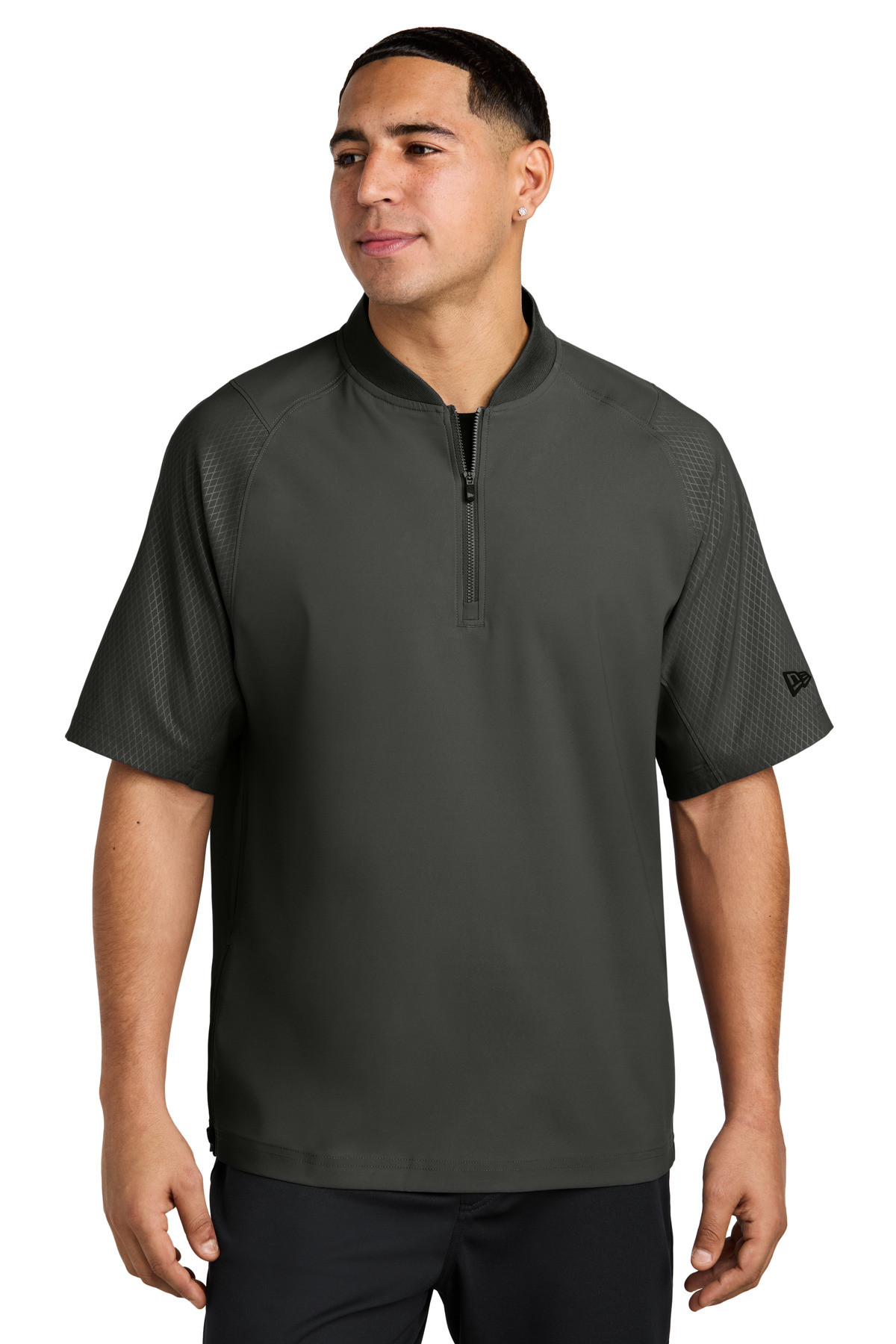 New-Era--®--Cage-Short-Sleeve-1/4-Zip-Jacket.-NEA600-34