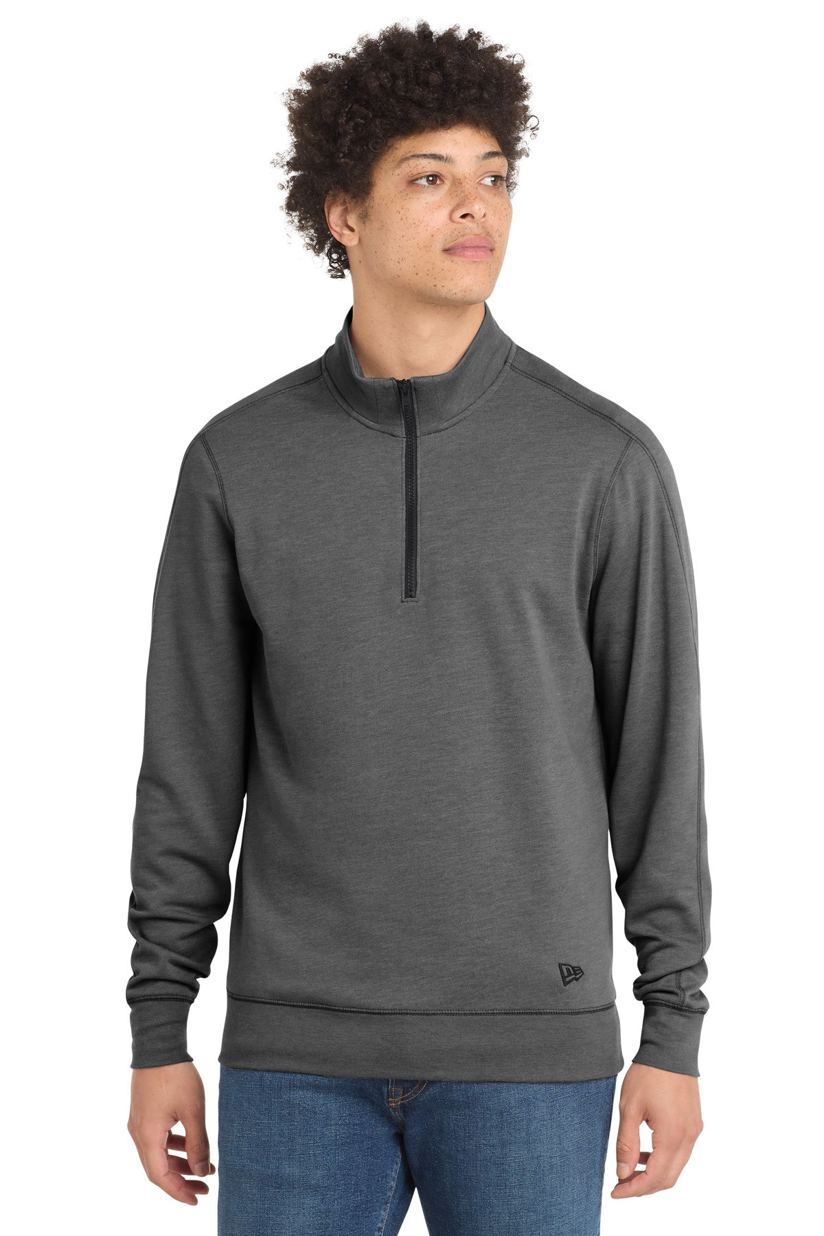 New-Era--®--Tri-Blend-Fleece-1/4-Zip-Pullover.-NEA512-25