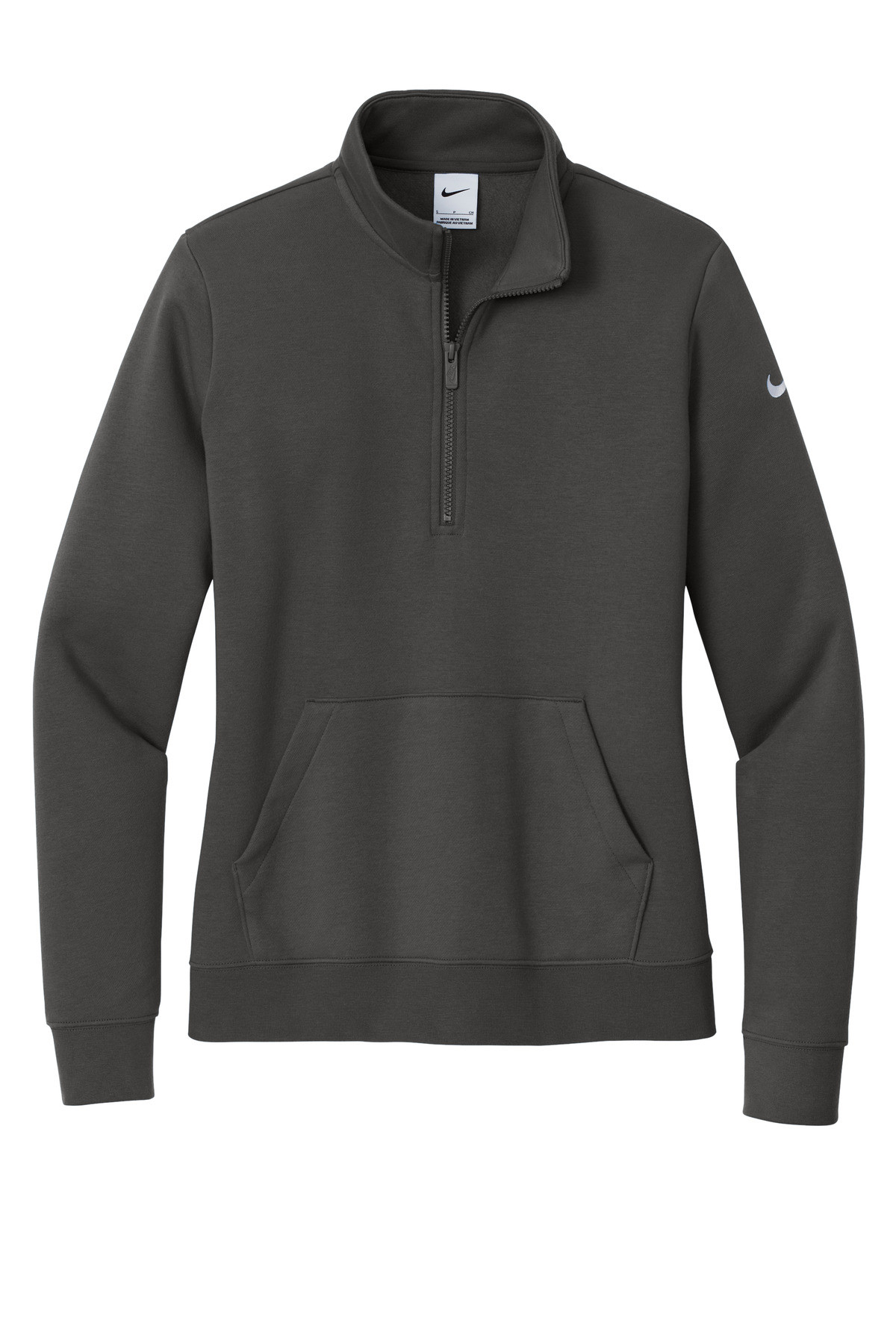 Nike-Women's-Club-Fleece-Sleeve-Swoosh-1/2-Zip-NKDX6720-22