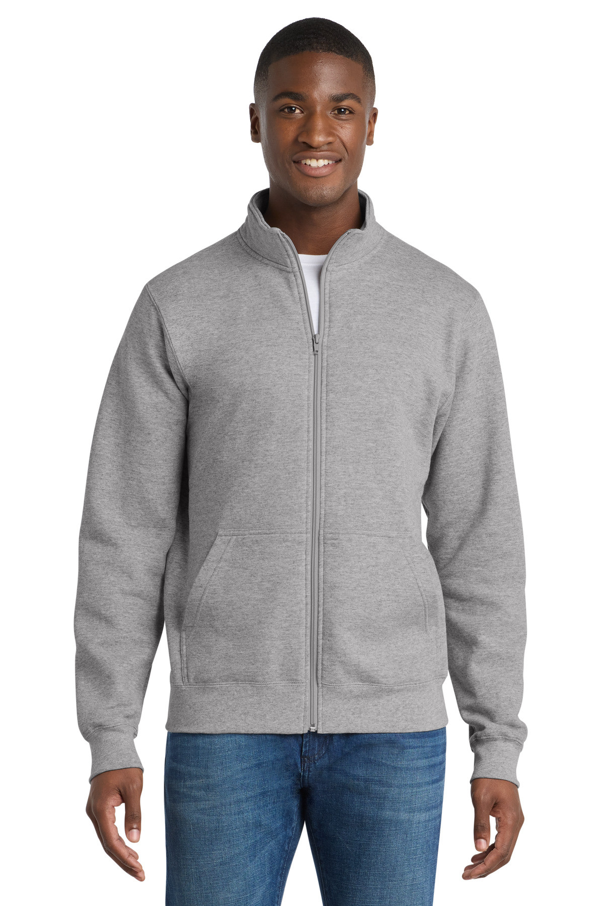 Port-&-Co-™--Core-Fleece-Cadet-Full-Zip-Sweatshirt-PC78FZ-21