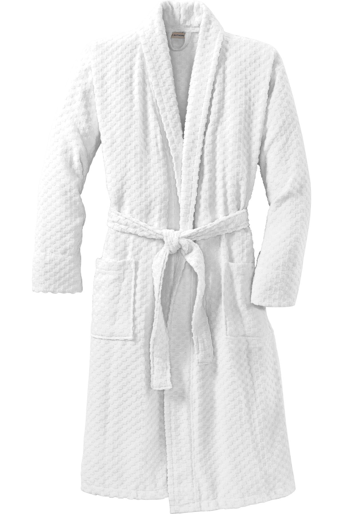 Port-Authority-®--Checkered-Terry-Shawl-Collar-Robe.-R103-18