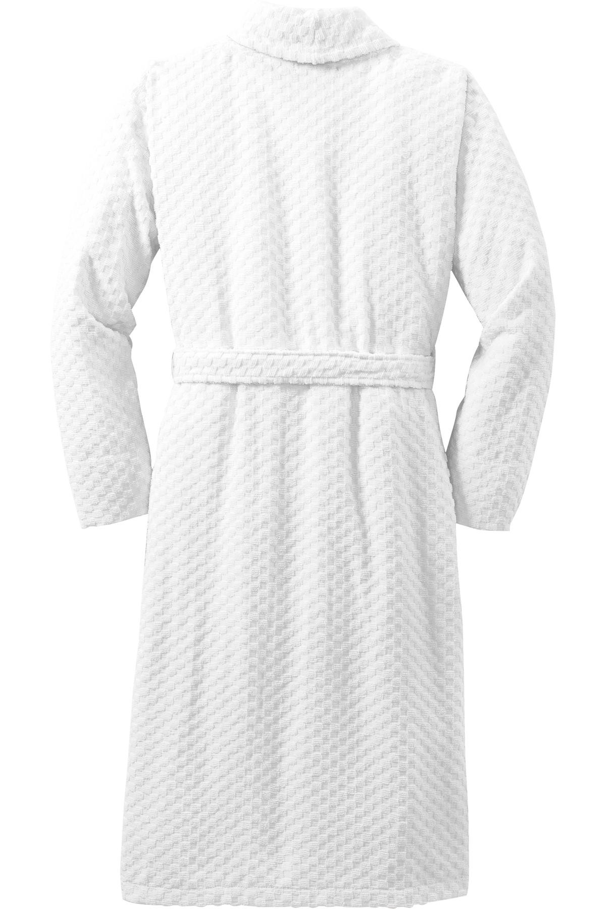 Port-Authority-®--Checkered-Terry-Shawl-Collar-Robe.-R103-29
