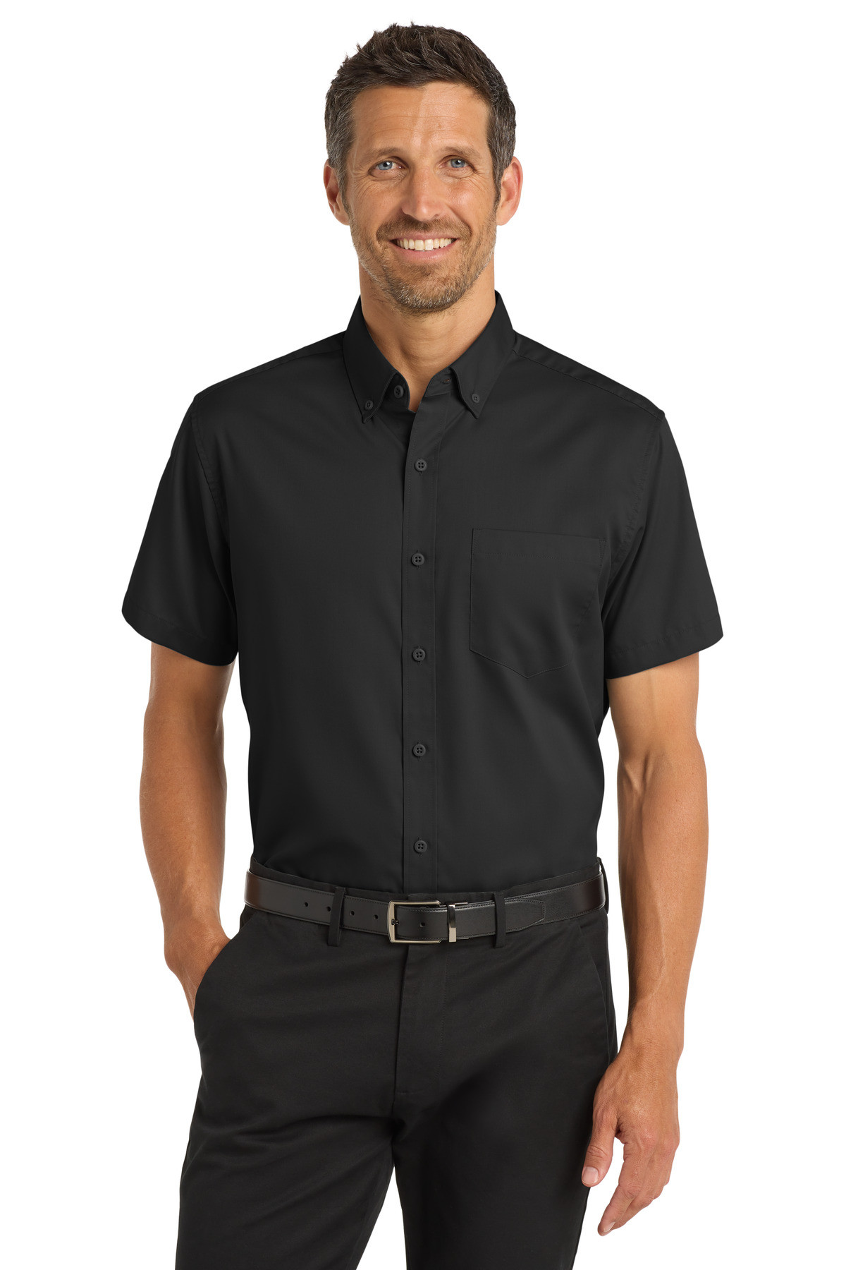 Port-Authority-®--Short-Sleeve-SuperPro---Twill-Shirt.-S664-1